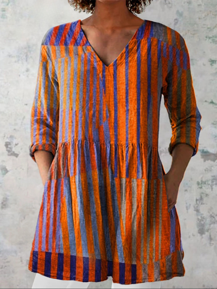 Elowen | Blusa Larga con Diseño Vibrante