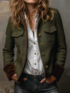 Dolores | Blazer de sarga con ribetes en contraste