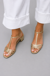 Allegra | Sandalias Doradas Elegancia Diaria