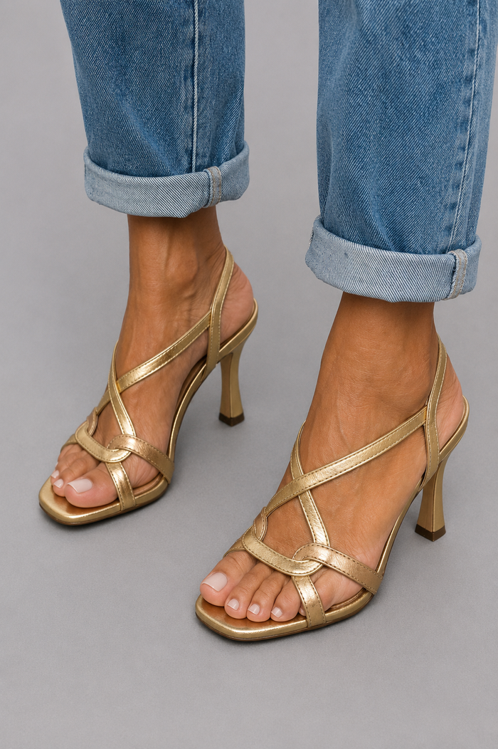 Elisabeth | Sandalias Doradas Encanto Verano