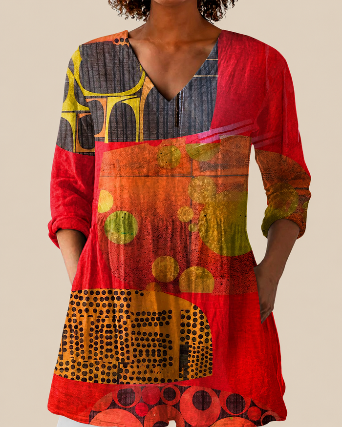 Skylar | Blusa amplia con diseño llamativo