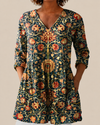 Liora | Blusa Amplia con Estampado Vibrante