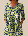 Talia | Blusa Larga con Estampado Vibrante