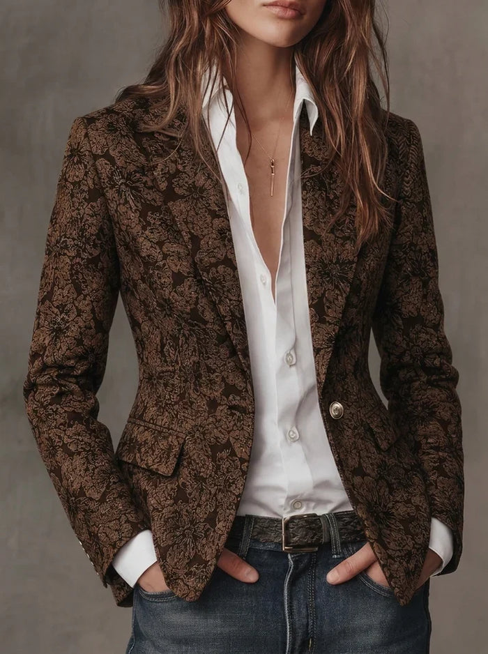 Antonia | Blazer de jacquard con motivo paisley