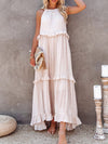 VESTIDO CON VOLANTES ELEGANTE