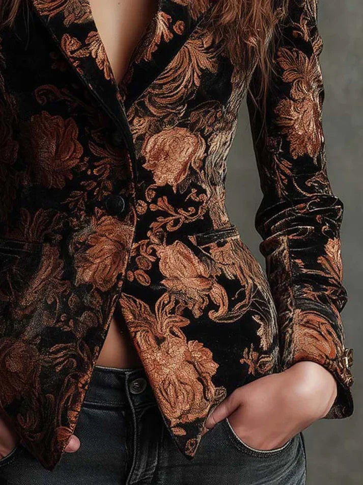 Celeste | Blazer con estampado floral