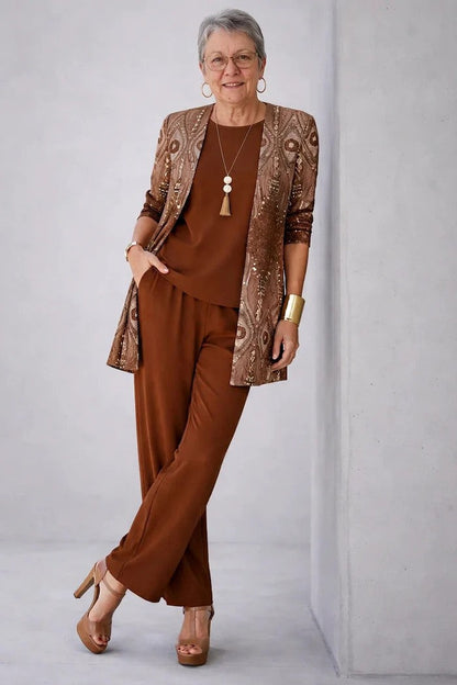 Jenilyn | Conjunto de tres piezas Classic Elegance