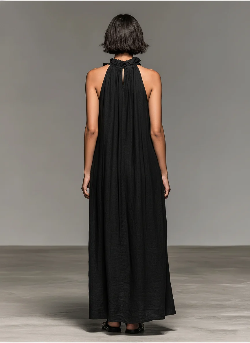 Lua | Vestido maxi con bolsillos