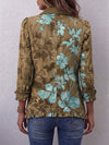 Gloria | Chaqueta floral degradado con volantes