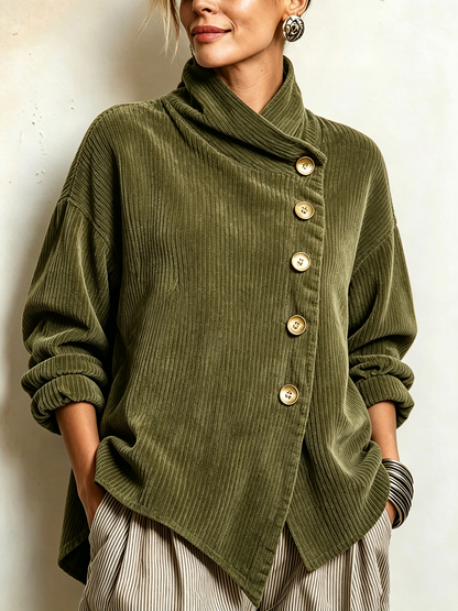 Olivia | Jersey de pana con cuello alto