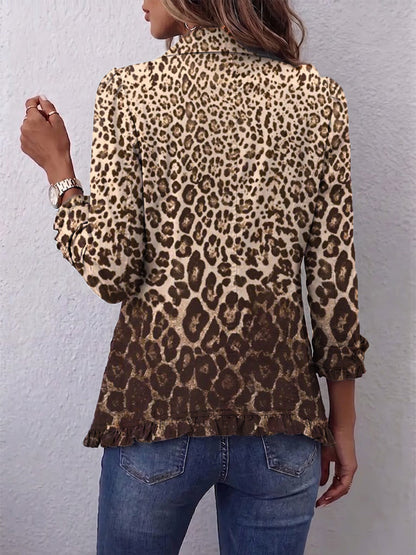Belén | Chaqueta leopardo con volantes
